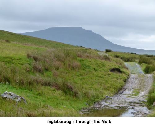 Ingleborough through the murk