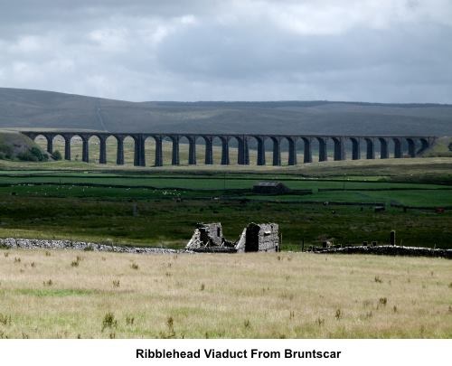 Ribblehead viaduct from Bruntscar