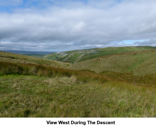 View west during the descent.