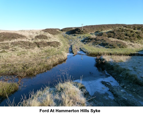 The ford at Hammerton Hills Syke.