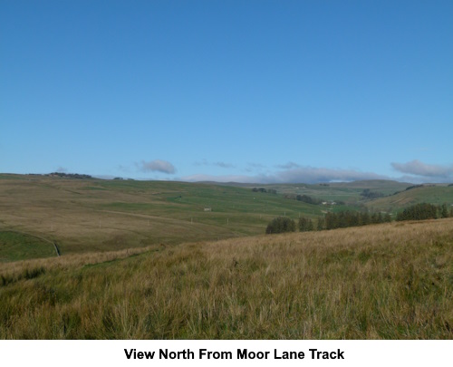 A view north from the Moor Lane track on Boss Moor.