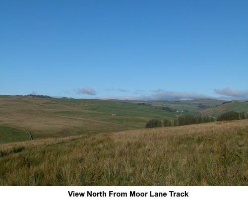 A view north from the Moor Lane track on Boss Moor.