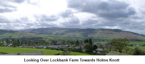 Looking over Lockbank Farm to Holme Knott