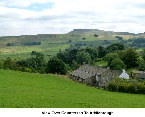 View over Countersett to Addlebrough