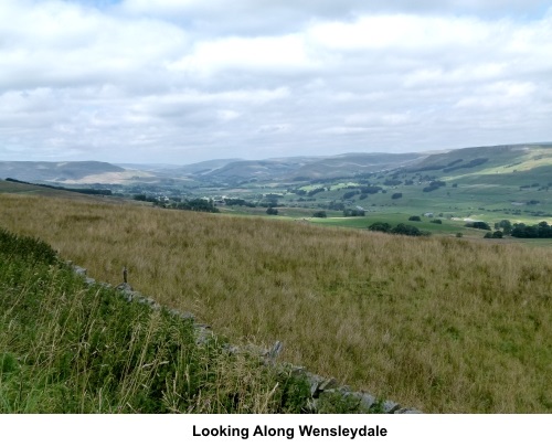 Looking along Wensleydale