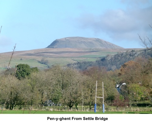 Pen-y-ghent from Settle Bridge