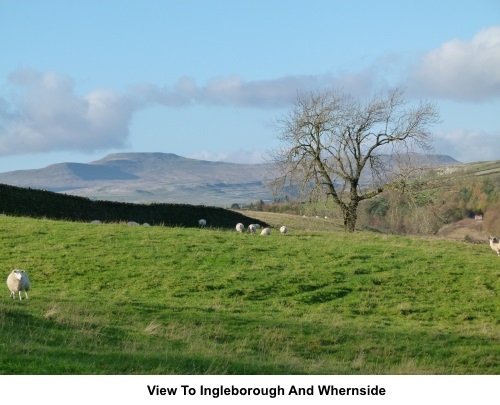 View to Ingleborough and Whernside