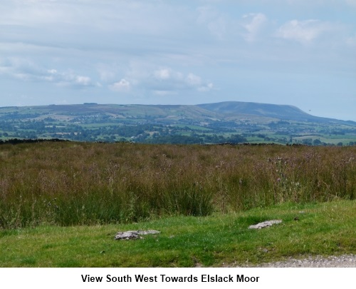 View south west to Elslack Moor