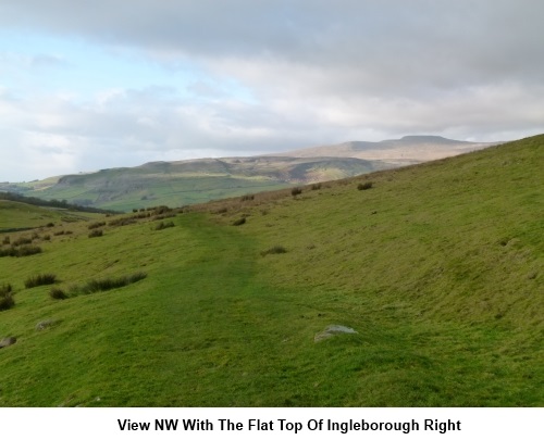 View west with Ingleborough